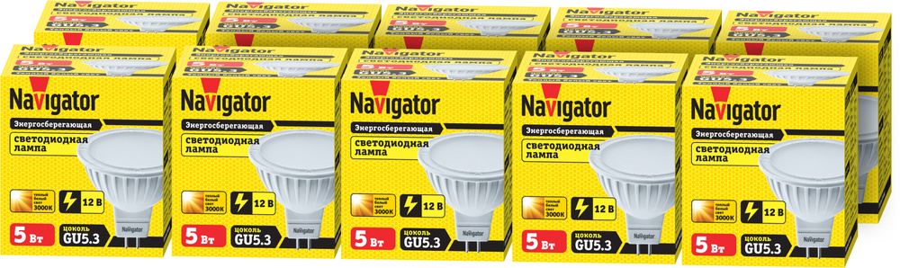 Лампочка Navigator NLL-MR16-5-12-3K-GU5.3, 5 Вт, Светодиодная #1