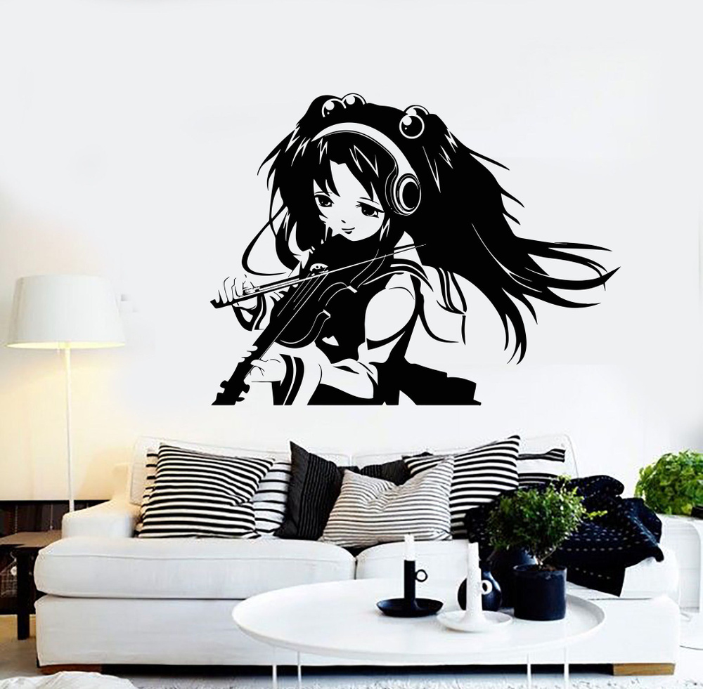 Рисунок на стену аниме легко