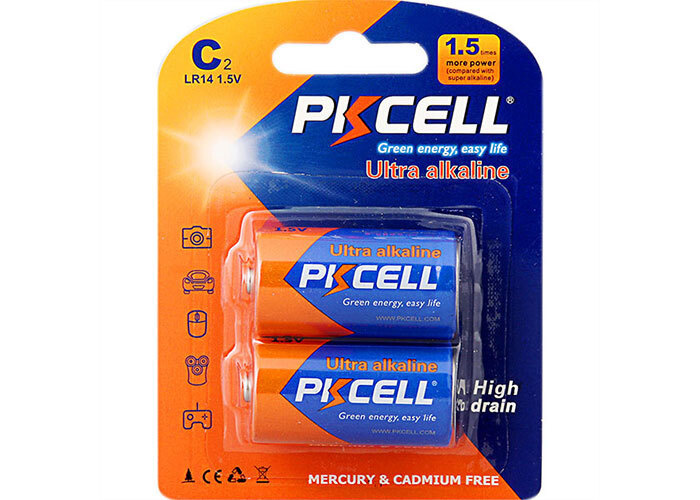 Батарейки алкалиновые PKCELL LR14 (С) Ultra Alkaline BP2 блистер 2 штуки  #1