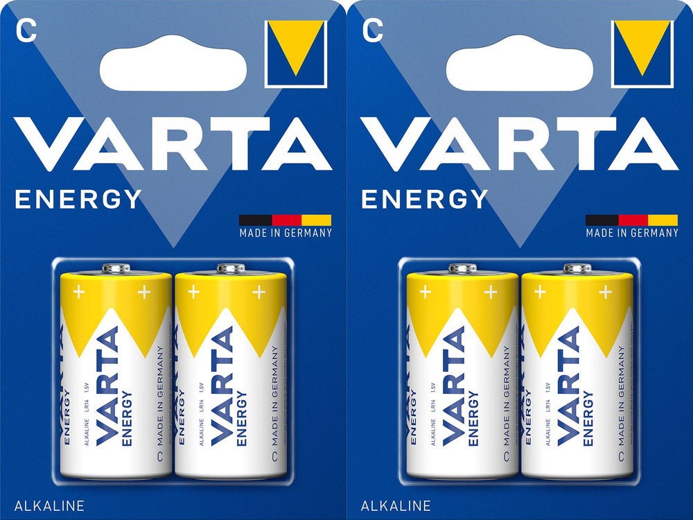 Батарейка Varta ENERGY R14 С BL2 Heavy Duty 1.5V 4 шт. #1