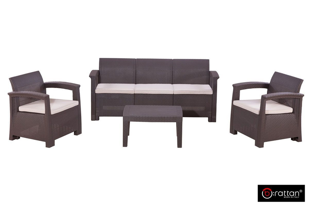 Комплект мебели Rattan Comfort 5, венге #1