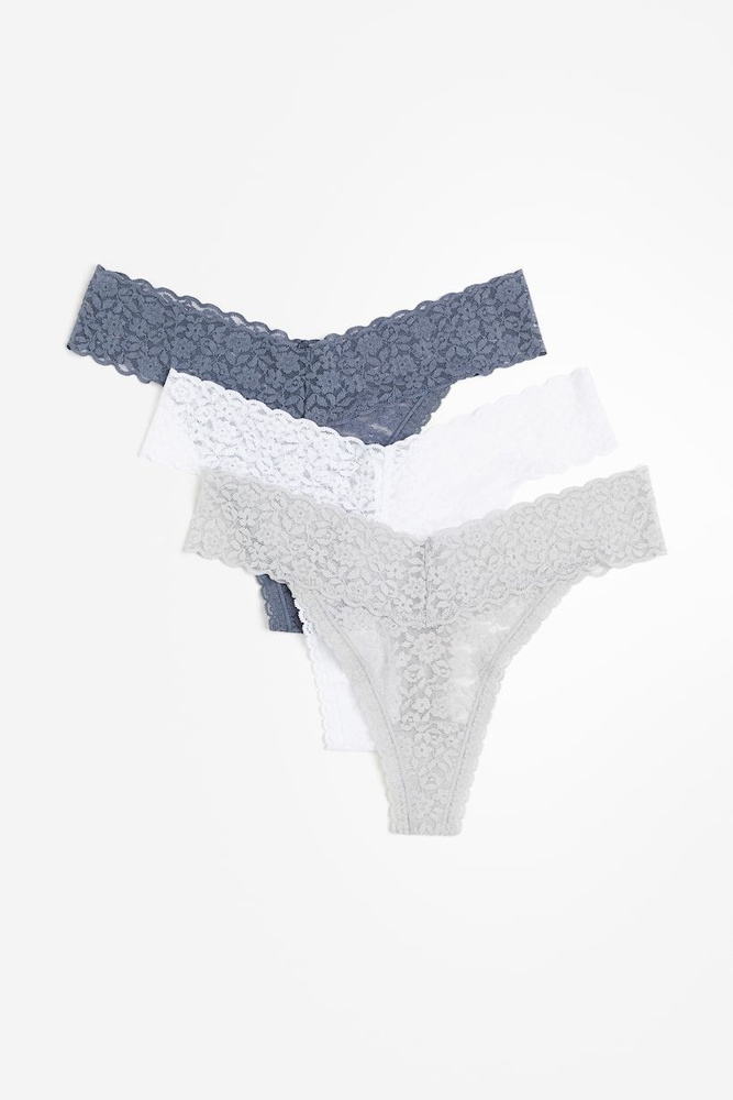 Комплект трусов стринги H&M Ladies Briefs, 3 шт #1