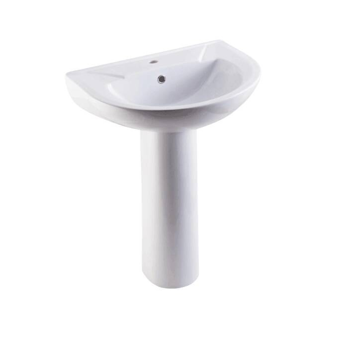 Умывальник с пьедесталом Элеганс 60 1 отверстие 3 величины Rosa Киров ...