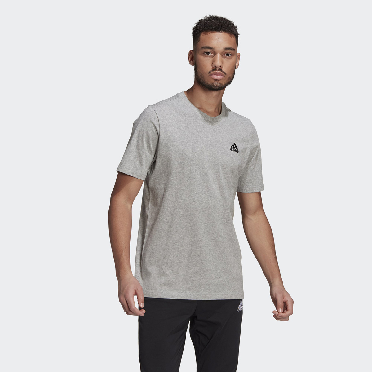 adidas small logo tee