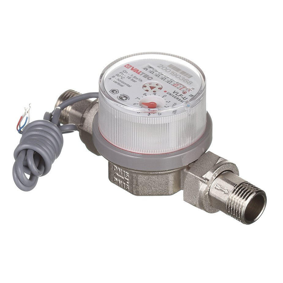 Водосчетчик универсальный, квартирный VALTEC, с импульсным выходом, до ...