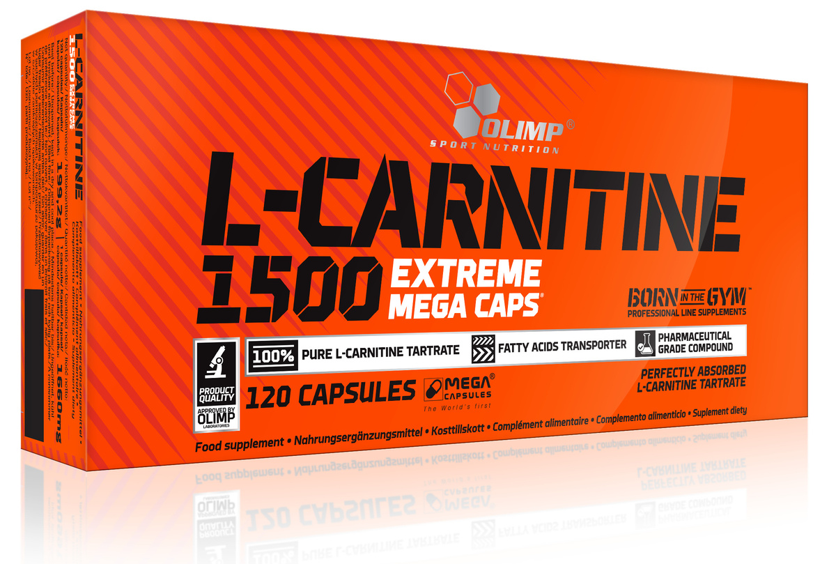 Л-карнитин Olimp Sport Nutrition L-Carnitine 1500 Extreme Mega Caps 120 капс (капсулы массой 1660 мг). #1