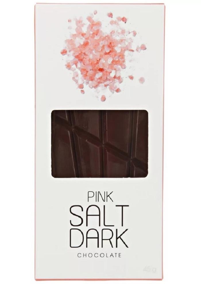 Шоколад Pink Salt Dark с розовой солью Shokobox, 45г #1
