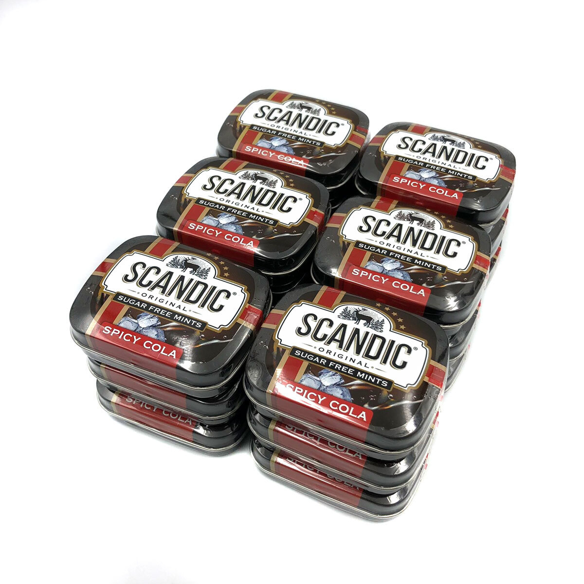 Освежающие драже SCANDIC без сахара со вкусом "SPICY COLA" 18 шт. по ...