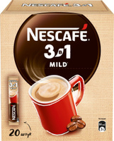 Кофе растворимый Nescafe 3 в 1 Мягкий, 14,5 г х 20 порций. Спонсорские товары