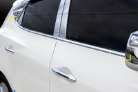 Молдинги боковых окон нижние хромированные Hyundai ix35 (2010-2014). Спонсорские товары