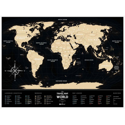 Travel map black world фото 9