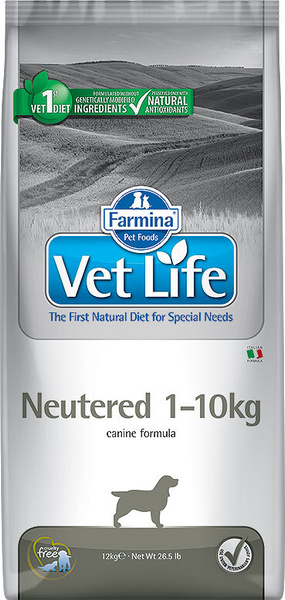 Сухой корм Farmina Vet Life Dog Neutered 1-10 kg, Фармина Вет Лайф ...