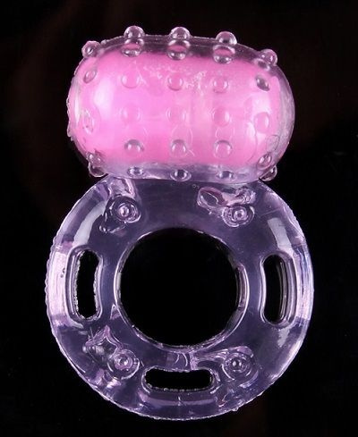 Розовое виброкольцо с пупырышками - купить с доставкой по выгодным ...