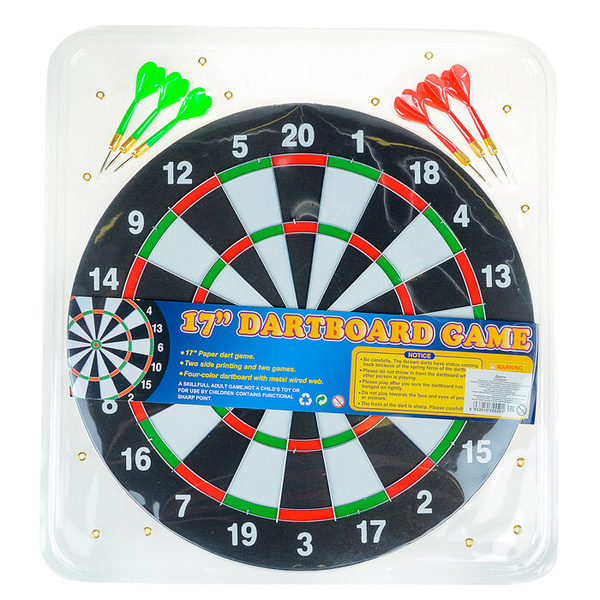Дартс игра детская / мишень 41,5 см + 6 дротиков U035559Y UralToys ...