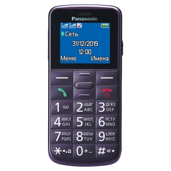 Мобильный телефон Panasonic KX-TU110, фиолетовый - купить по выгодной ...