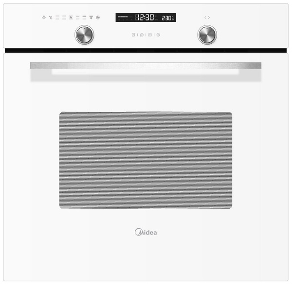 Встраиваемый электрический духовой шкаф Midea MO78101CGW, 70 л, 8 ...