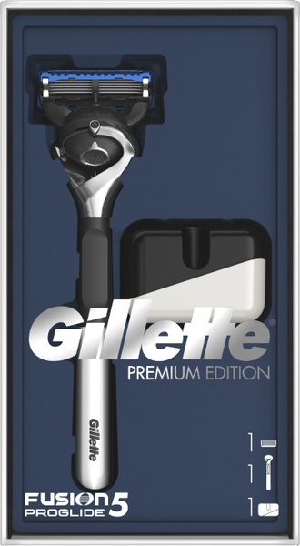 Бритва Fusion 5 ProGlide, с эксклюзивной хромированной ручкой, с ...