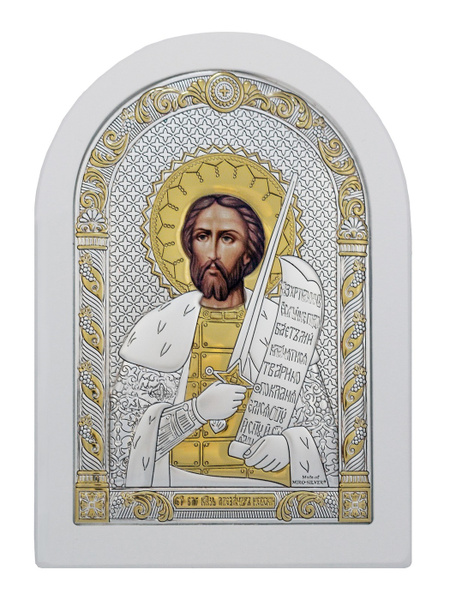 Икона Греческая Agio Silver Александр Невский 12Х16 см. - купить по ...