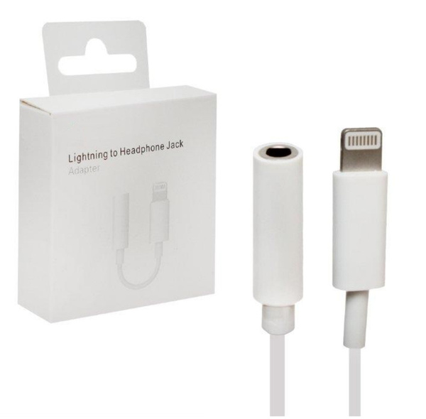 Адаптер / Переходник AUX для Apple iPhone / Lightning 8 pin на гнездо 3 ...