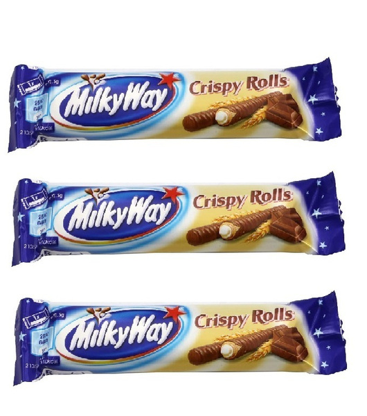 Шоколадный батончик Milky Way Crispy Rolls / Милки Вэй Криспи Ролс 22.5 ...