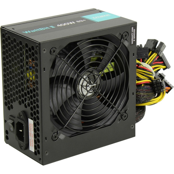 Блок питания 400W Zalman ZM400-XEII Wattbit 83+ (ATX, 20+4 pin, 120mm ...