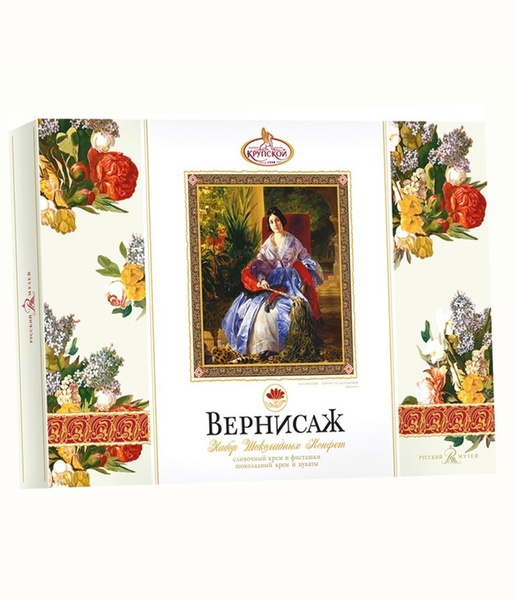 Шоколадные конфеты Вернисаж, фабрика имени Крупской, 249 г - купить с ...