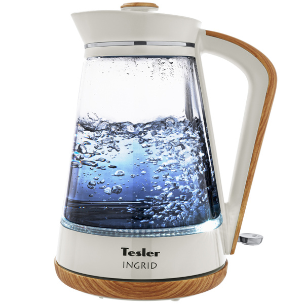 Купить электрический чайник Tesler KT-1750, Металл/стекло по низкой ...