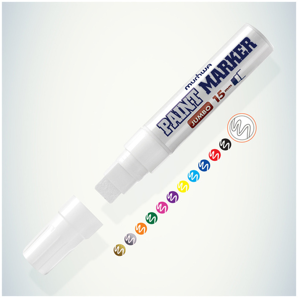Белый маркер краска лаковый Munhwa Paint Marker - купить с доставкой по ...