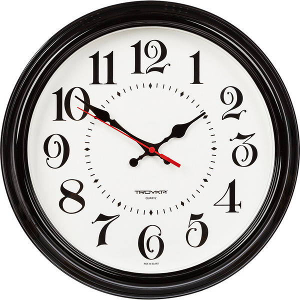 Часы настенные Troyka, диаметр 310мм, пластик - купить по низкой цене в ...
