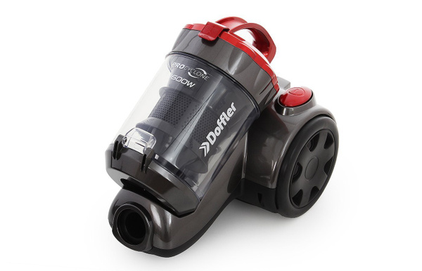 Бытовой пылесос Doffler VCC 1609 RB, черный, бордовый - купить по ...