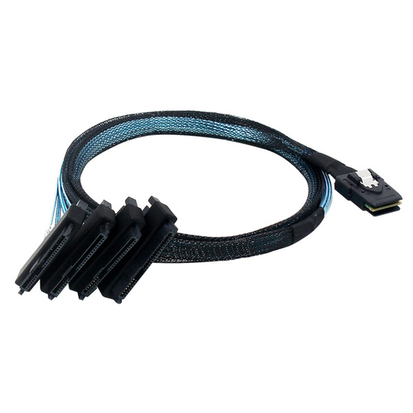 (O011)Кабель для жесткого диска Mini SAS SFF 8087 - 4 SFF 8482 29 + 15P ...