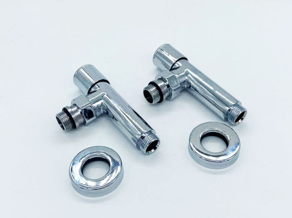Кран для полотенцесушителя угловой хромированный TIM 1/2" - 1/2 ...