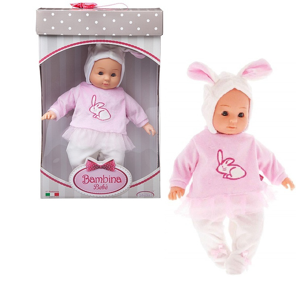 Кукла DIMIAN Bambina Bebe Пупс в кофточке с кроликом - купить с ...