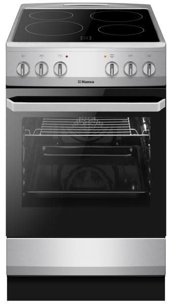 Электрическая плита Hansa FCCS56069 стеклокерамика, 50 см, с грилем и ...
