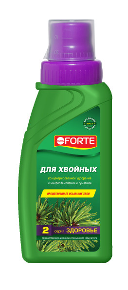 BONA FORTE удобрение серии ЗДОРОВЬЕ для хвойных (флакон 285 мл ...