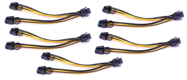 Espada Сетевой контроллер Разветвитель питания 6 pin на 2*8 pin PCI-E ...
