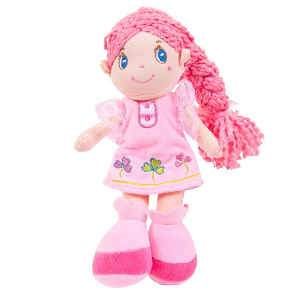 Кукла ABtoys Мягкое сердце, с розовой косой в розовом платье ...