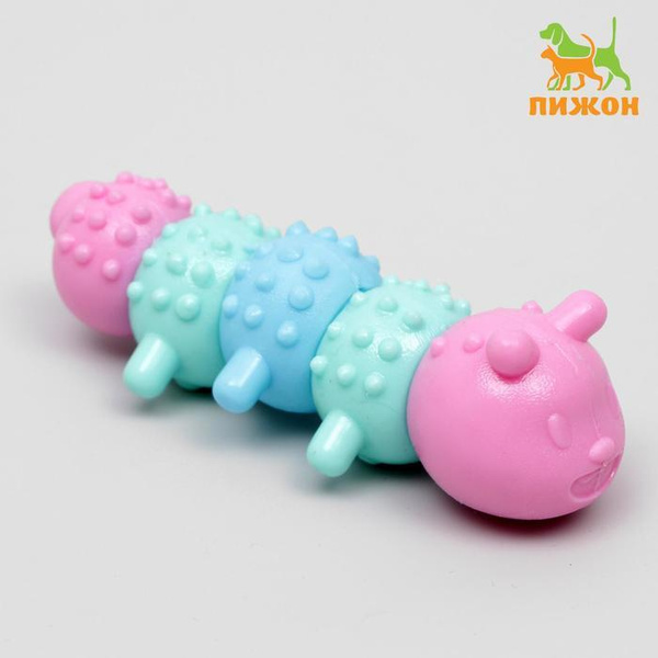 Игрушка жевательная Гусеница, TPR, 12,5 см - купить с доставкой по ...