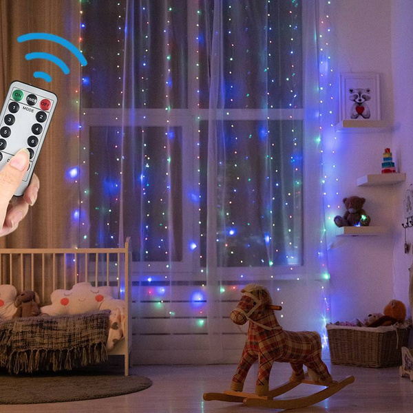 Новогодняя гирлянда штора, разноцветная, 3х3 м - купить по выгодной ...