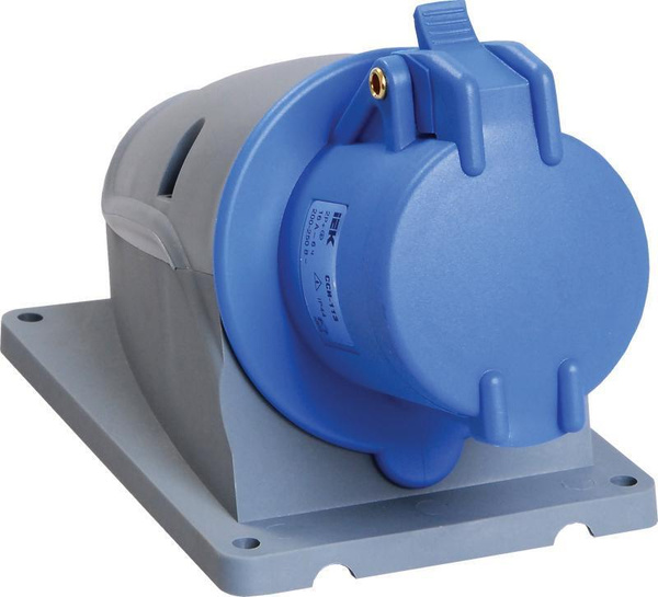 Характеристики Розетка силовая стационарная IEK 2Р+РЕ 16А 220В ...