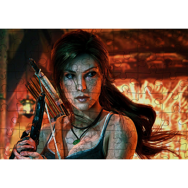 Пазл Картонный 29x20 см Tomb Raider (томб райдер, лара крофт, анчартед ...
