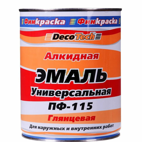Эмаль DecoTech для металла дерева и бетона ПФ-115 Гладкая ...