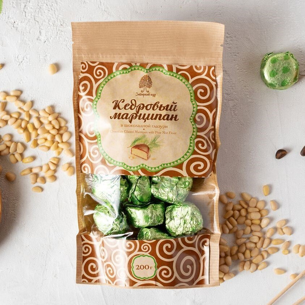 Конфеты Кедровый марципан 200г Сибирский кедр купить на OZON по низкой ...