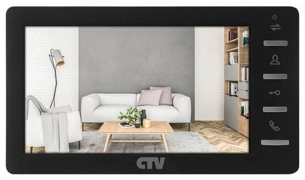 Видеодомофон CTV CTV-M1701 Plus Монитор видеодомофона (Черный ...