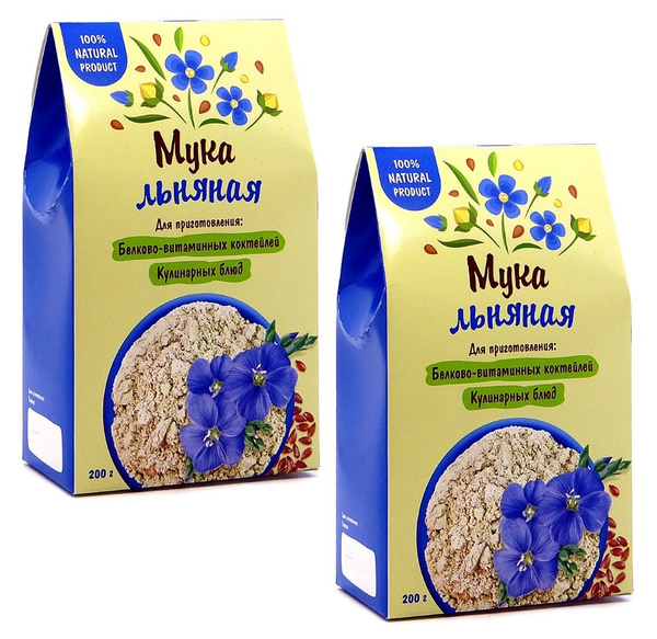 МУКА ЛЬНЯНАЯ 400 гр ( 2 уп *200 гр) - купить с доставкой по выгодным ...
