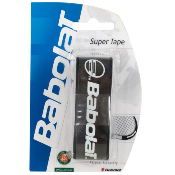 Babolat Super Tape Lot De 5 – Protection Cadre Raquette Tennis – Adhésif Puissant & Élastique – Noir