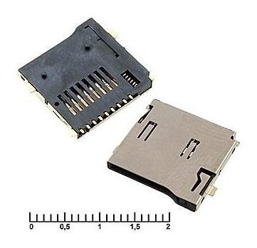 5шт Разъем Держатель micro-SD SMD 9pin ejector - купить с доставкой по ...