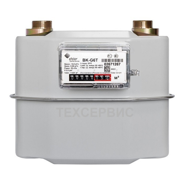 Счетчик газа Elster GmbH бытовой BK G6T (с термокорректором, для улицы ...