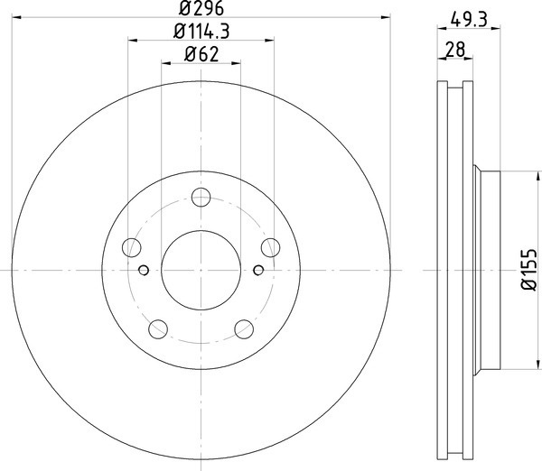Диск тормозной перед Nisshinbo ND1032 - купить по низкой цене в ...