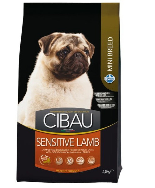 Корм сухой Farmina Cibau SENSITIVE LAMB MINI, для взрослых собак мелких ...